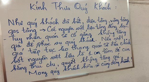Tâm sự của chủ quán xin bớt 1 con tôm trong tô bún