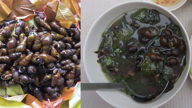 Hương vị quê hương: Rau ranh nấu canh ốc đá