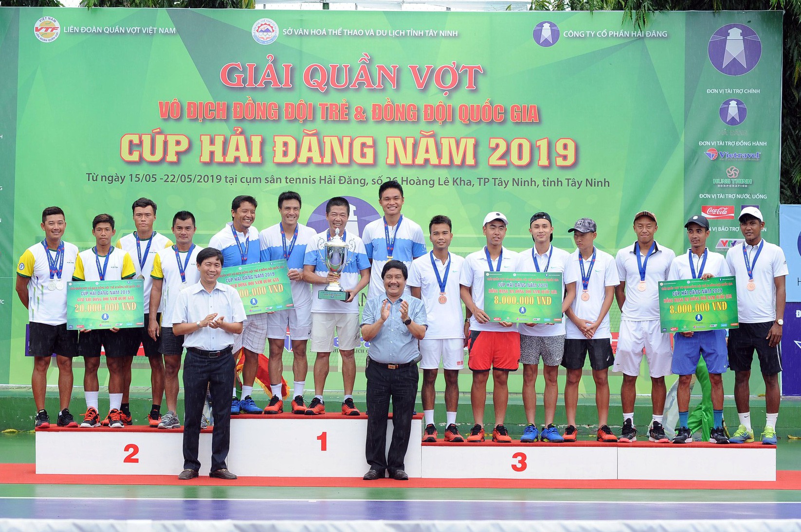 Giải Quần vợt Đồng đội nam quốc gia 2019: Hải Đăng Tây Ninh thắng áp đảo, lên ngôi vương xứng đáng