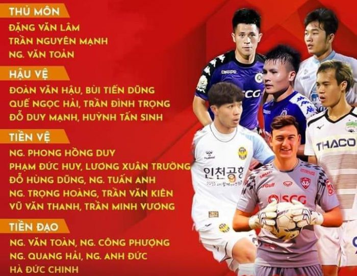 Những cái tên gây sốc khi HLV Park công bố danh sách dự King's Cup 2019