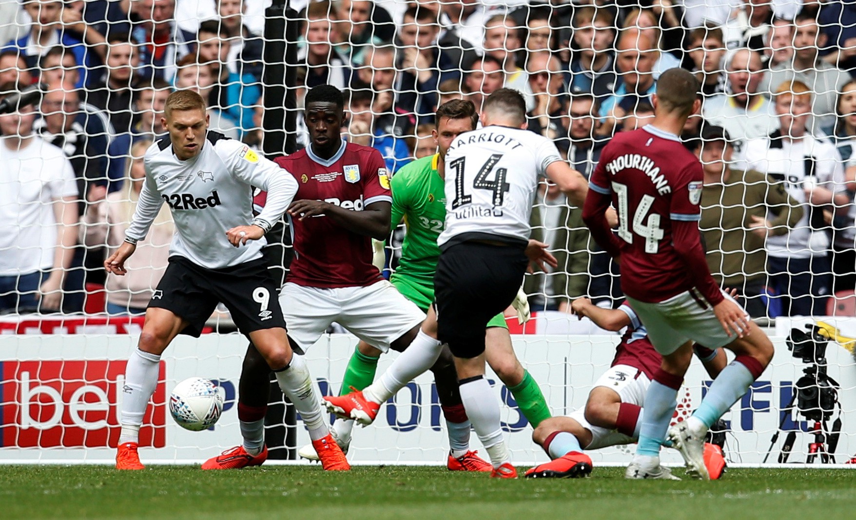 Hạ Derby County sau 97 ph&uacute;t, Aston Villa trở lại giải Ngoại hạng - Ảnh 6.