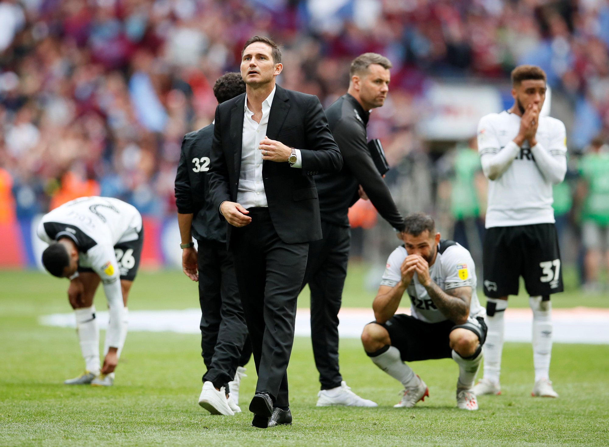 Hạ Derby County sau 97 ph&uacute;t, Aston Villa trở lại giải Ngoại hạng - Ảnh 7.