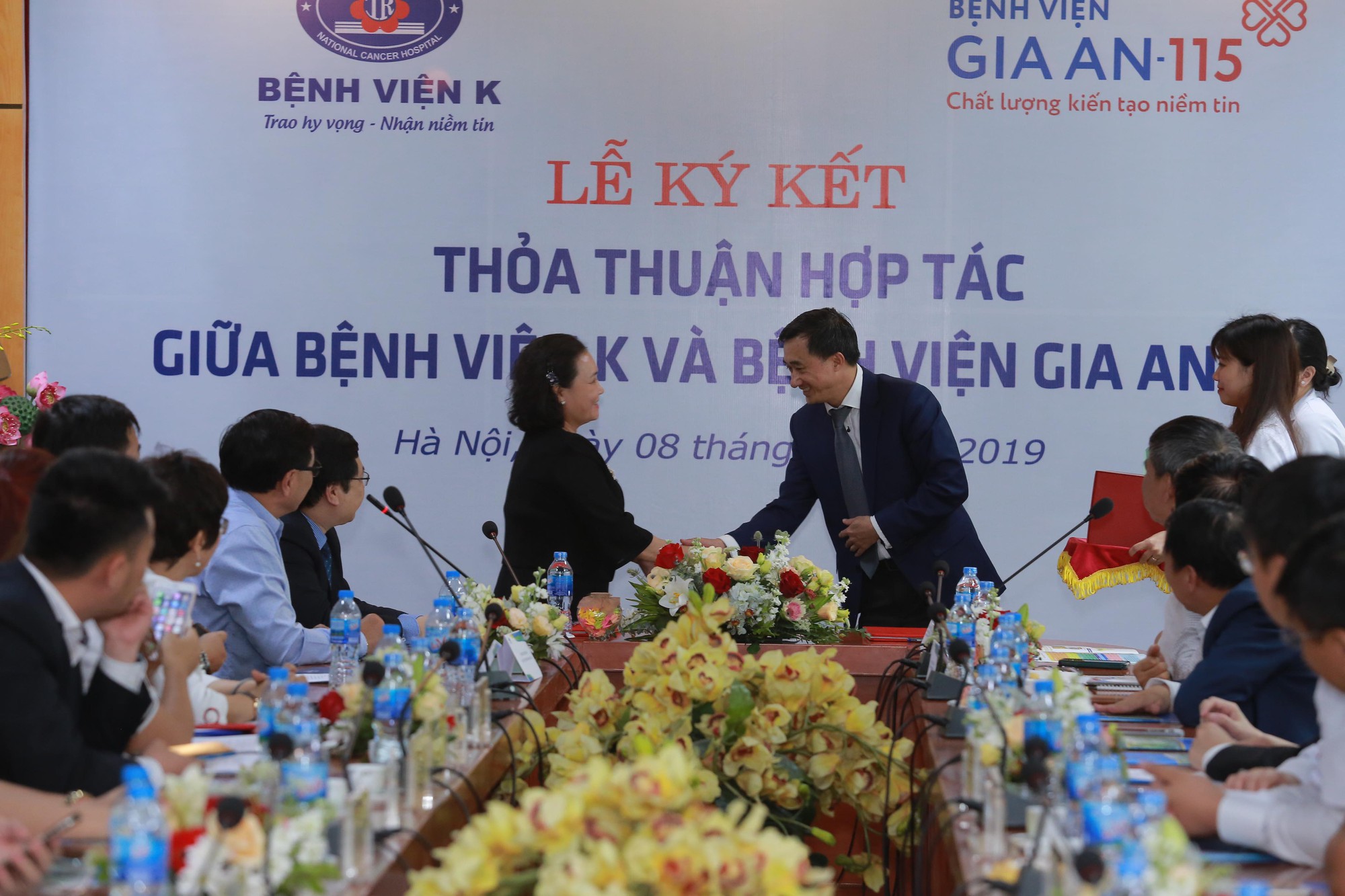 Lễ k&yacute; kết thỏa thuận hợp t&aacute;c giữa bệnh viện Gia An 115 v&agrave; bệnh viện K - Ảnh 3.