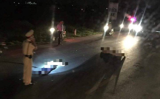 Bị người đi xe máy vi phạm tông, trung tá CSGT nguy kịch