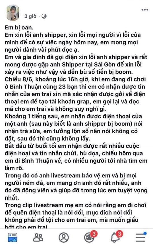 Bất ngờ th&ocirc;ng tin vụ c&ocirc; g&aacute;i xinh đẹp boom h&agrave;ng shipper tiền triệu - Ảnh 5.