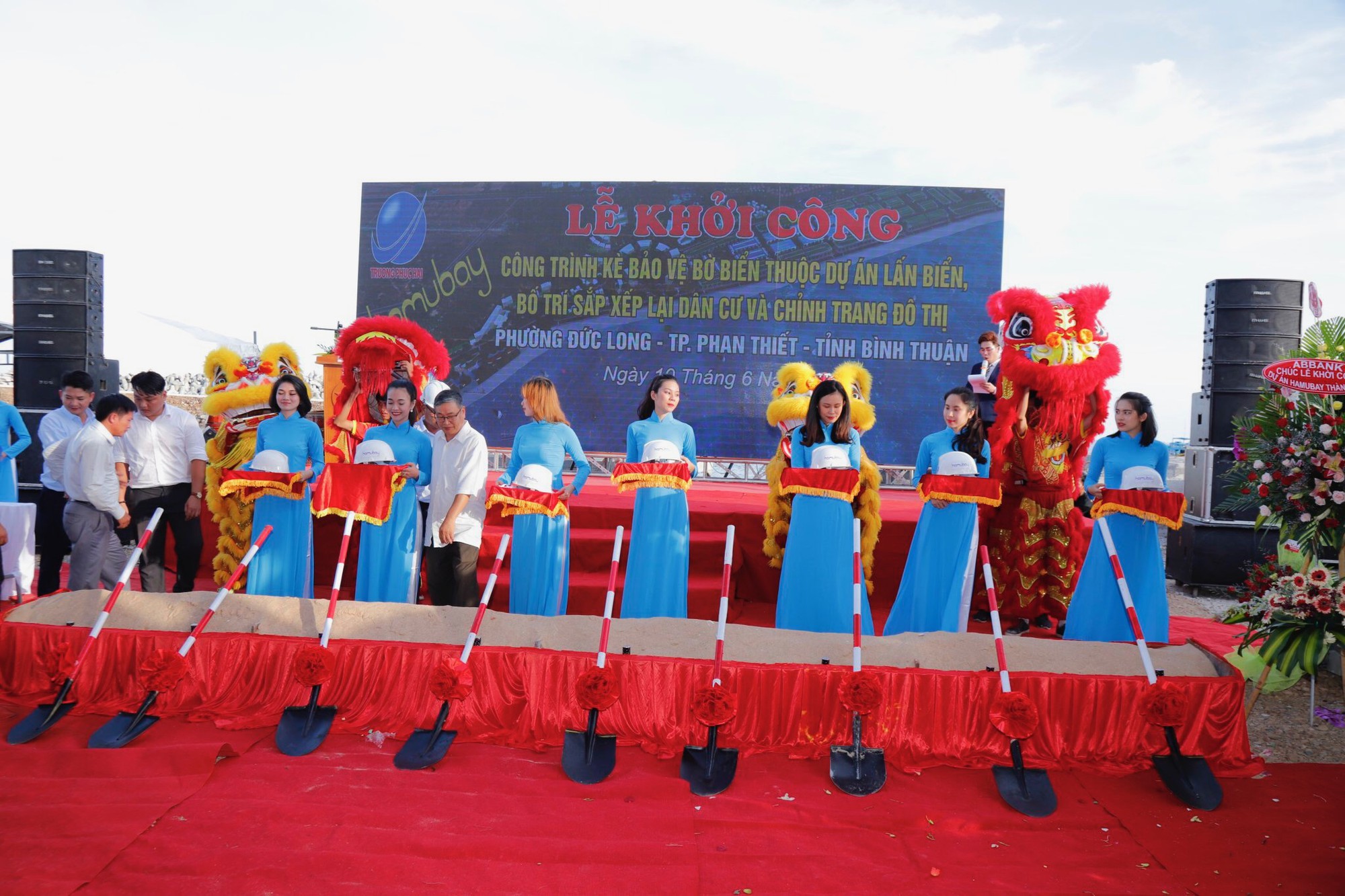 Công ty Trường Phúc Hải khởi công giai đoạn II bờ kè thuộc dự án lấn biển Phan Thiết