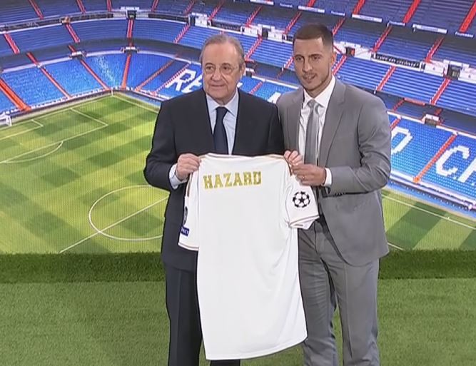 Bom tấn Hazard ch&agrave;o s&acirc;n, 50.000 CĐV Real Madrid l&ecirc;n cơn sốt  - Ảnh 4.