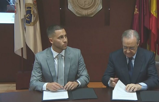Bom tấn Hazard ch&agrave;o s&acirc;n, 50.000 CĐV Real Madrid l&ecirc;n cơn sốt  - Ảnh 3.