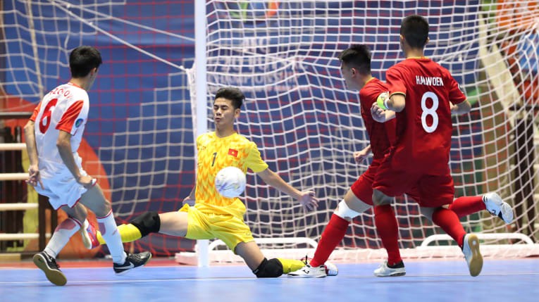 Việt Nam đ&aacute;nh bại Tajikistan, lấy v&eacute; v&agrave;o tứ kết VCK U20 Futsal ch&acirc;u &Aacute; 2019 - Ảnh 4.