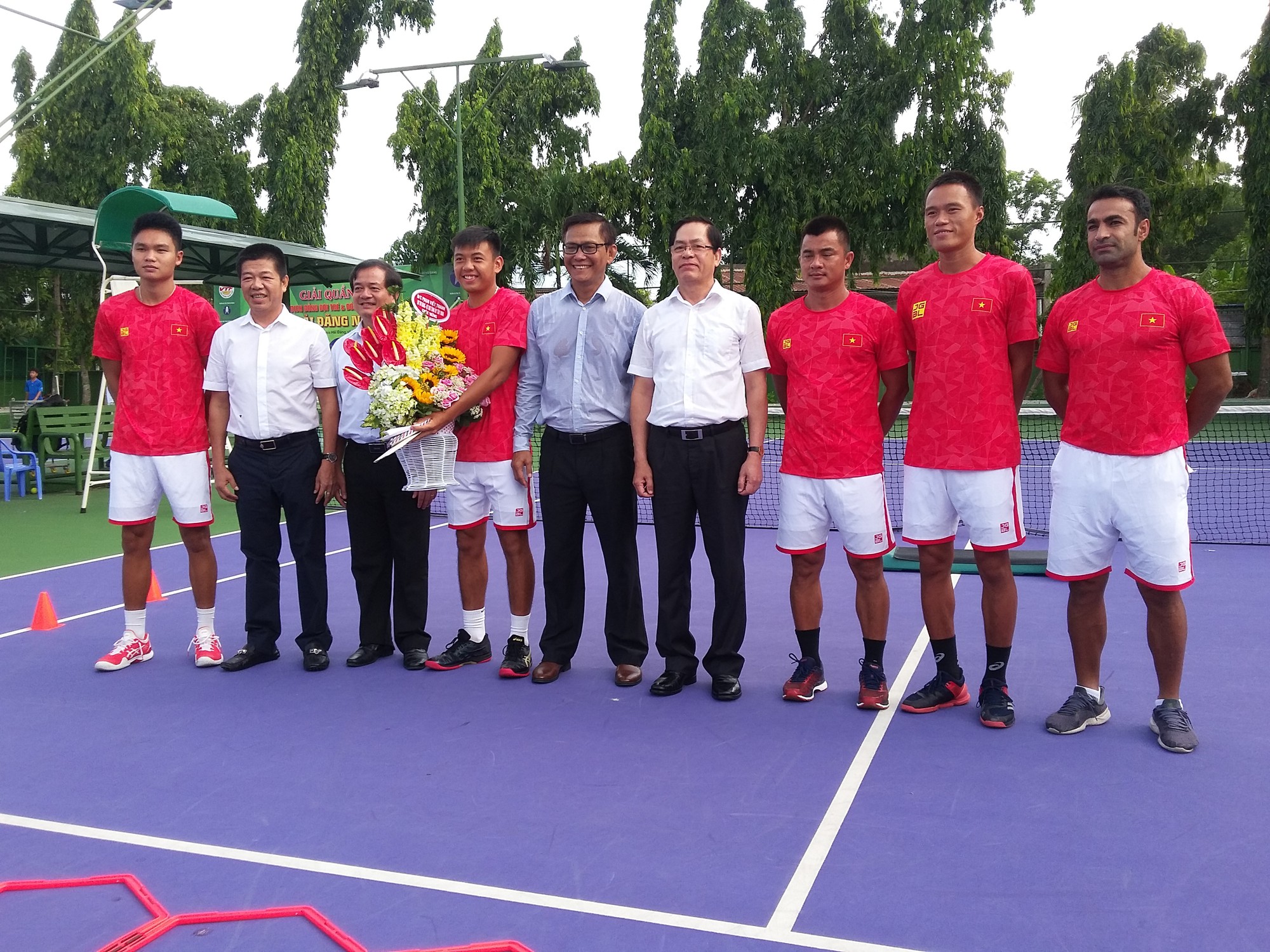 Quần vợt Việt Nam được tiếp thêm động lực trước Davis Cup 2019
