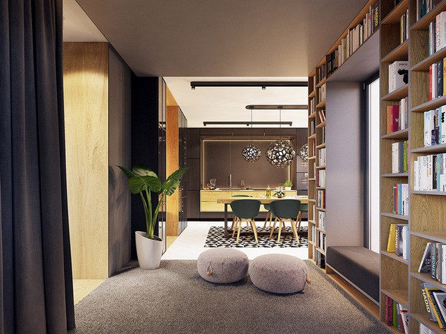 Căn hộ c&oacute; lối trang tr&iacute; hiện đại, bắt mắt - Ảnh 4.