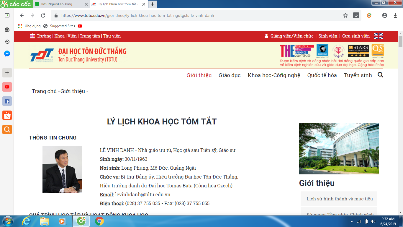 Lập tổ xác minh thông tin về tuổi thật của hiệu trưởng Trường ĐH Tôn Đức Thắng