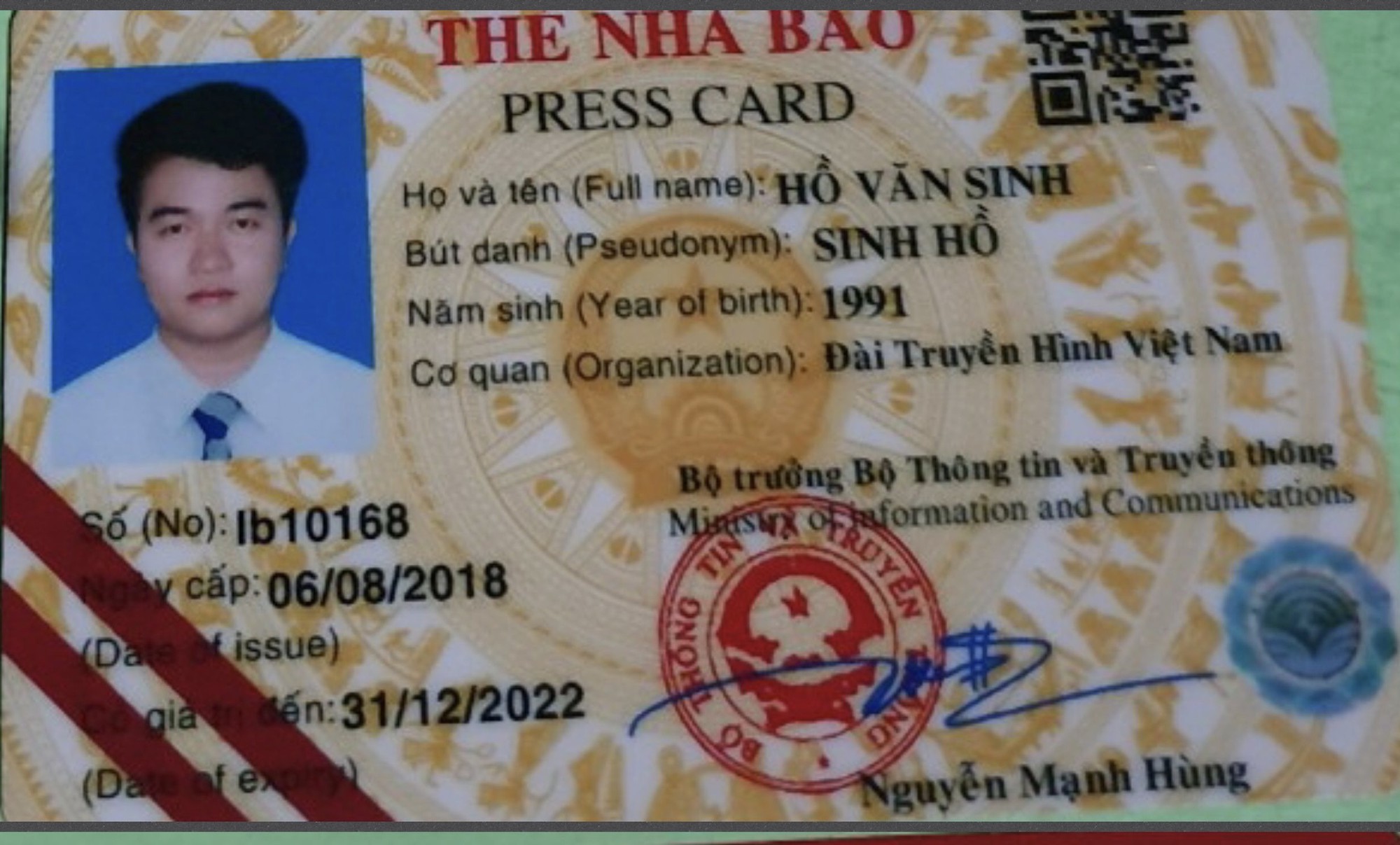 Giả danh nhà báo của Đài Truyền hình Việt Nam?