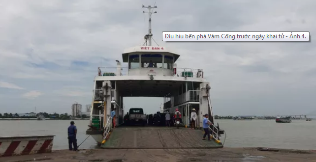 Đìu hiu bến phà Vàm Cống trước ngày "khai tử"