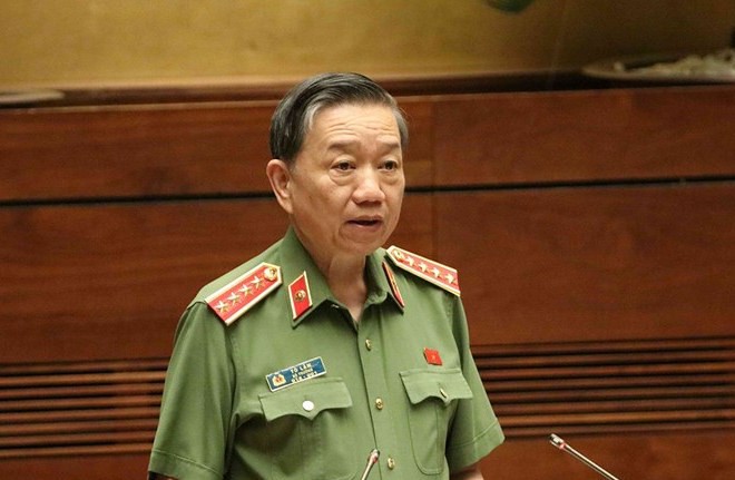 Bộ trưởng Bộ Công an Tô Lâm trả lời chất vấn trước Quốc hội
