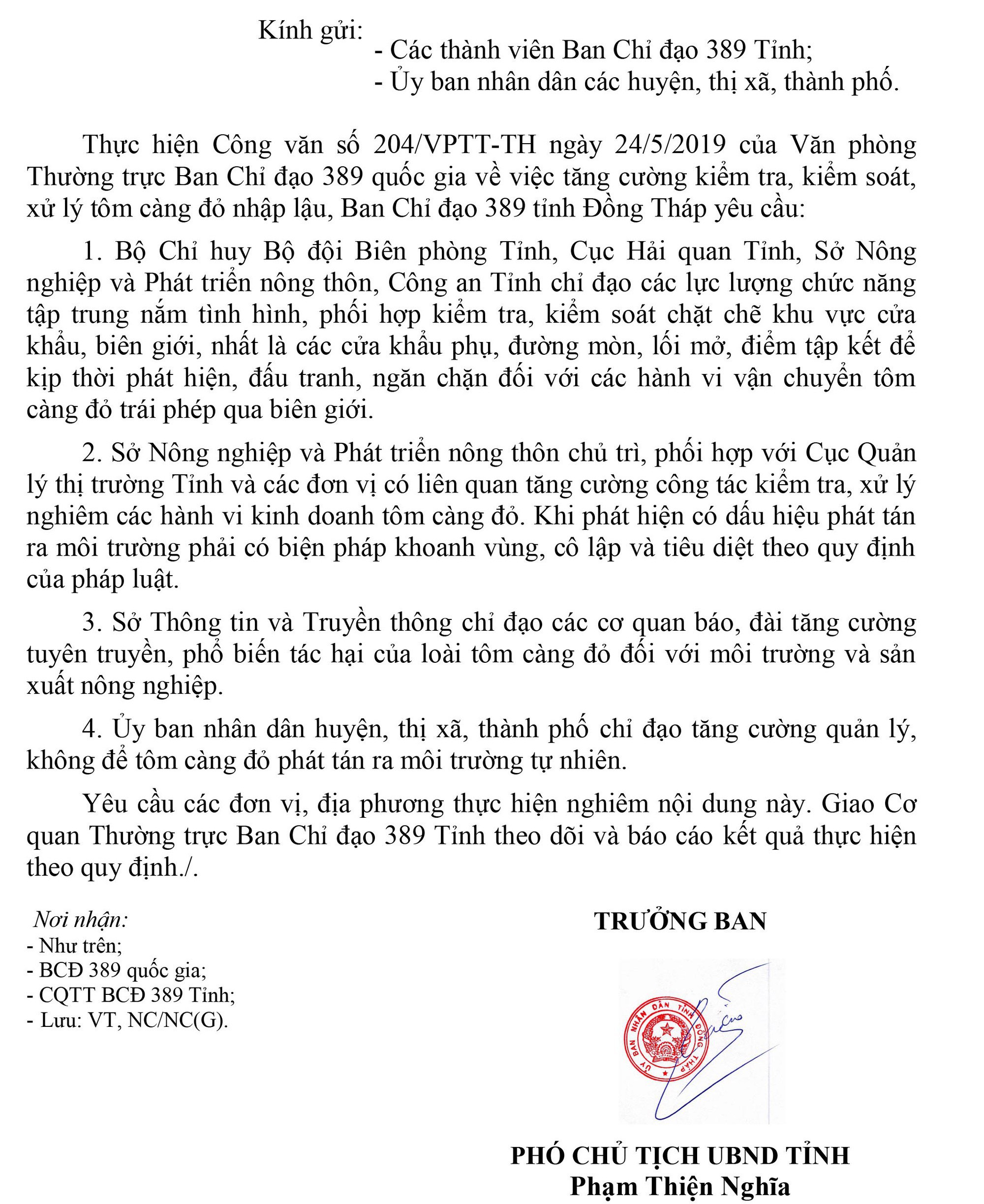 Đồng Th&aacute;p quyết ngăn chặn, dẹp sạch t&ocirc;m c&agrave;ng đỏ nhập lậu - Ảnh 2.