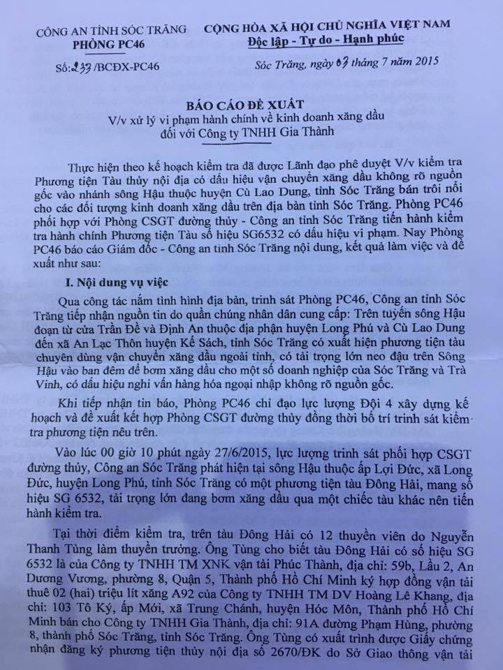 Lật lại “phi vụ” mua bán 2 triệu lít xăng có liên quan đến đại gia Trịnh Sướng - Ảnh 2.