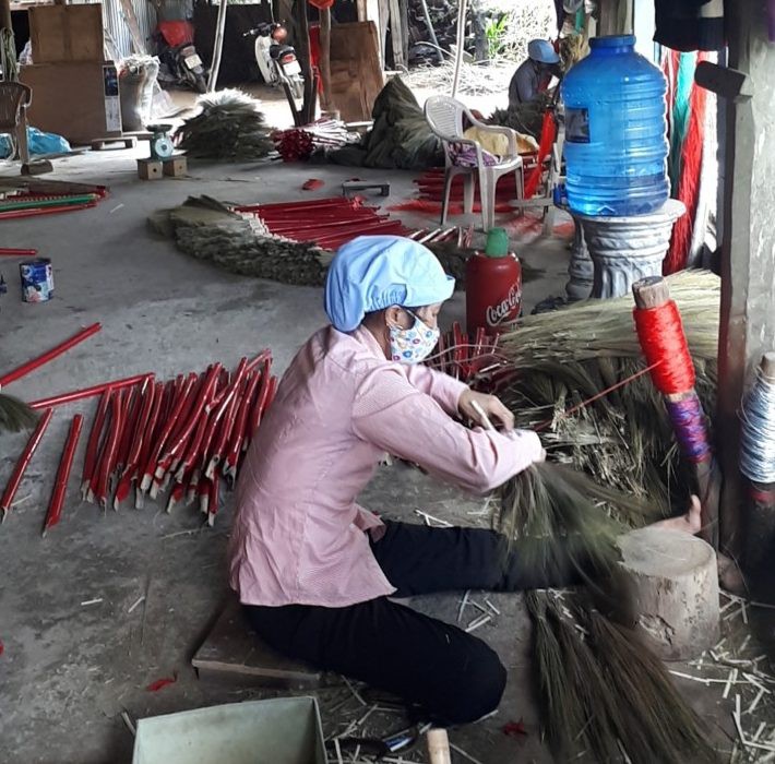 Nét đẹp làng nghề vấn chổi đót Chiêm Sơn - xứ Quảng