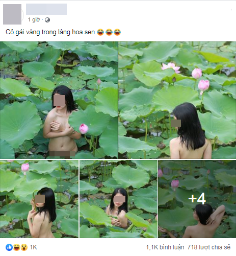 Cô gái chụp hình khỏa thân trong hồ sen là diễn viên