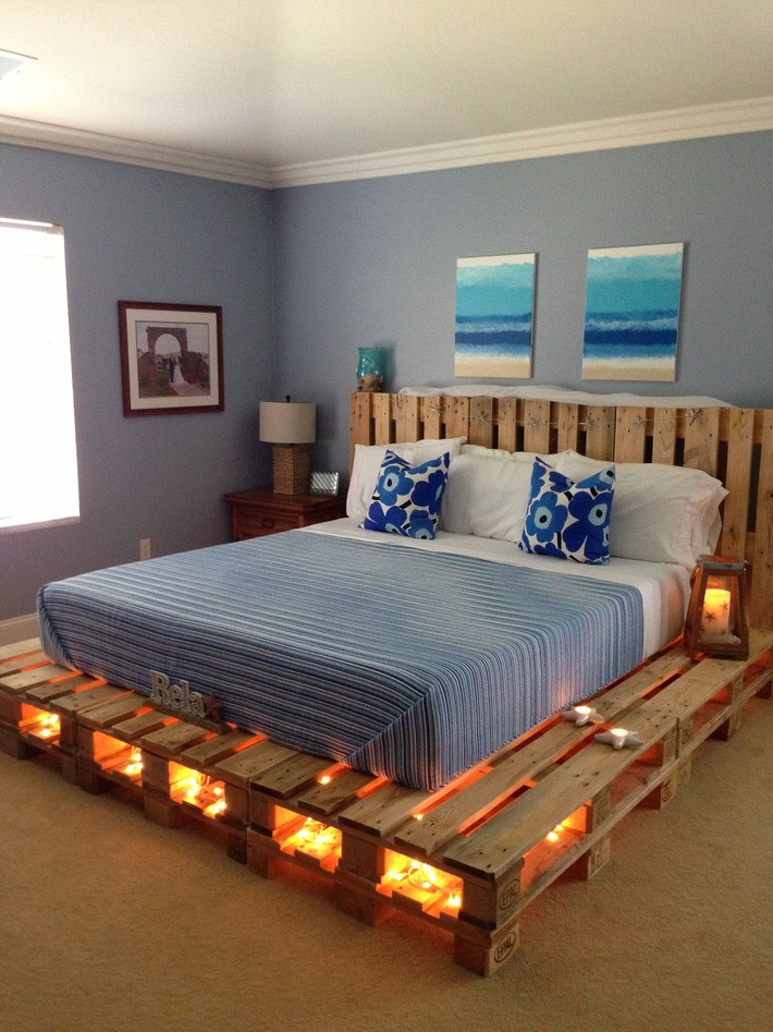 C&aacute;c kiểu giường pallet c&oacute; gi&aacute; hợp l&yacute; cho ph&ograve;ng ngủ của bạn - Ảnh 1.