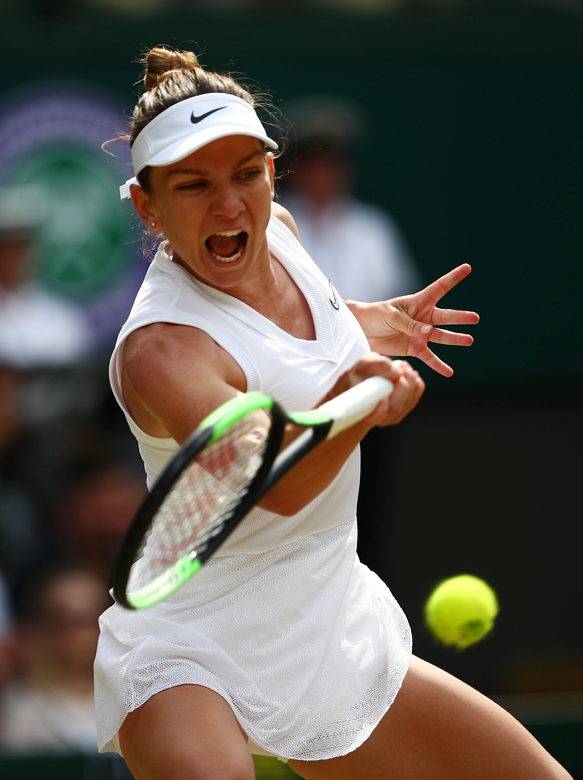 Clip: Đ&aacute;nh bại Serena Williams, Halep v&ocirc; địch Wimbledon 2019 - Ảnh 3.