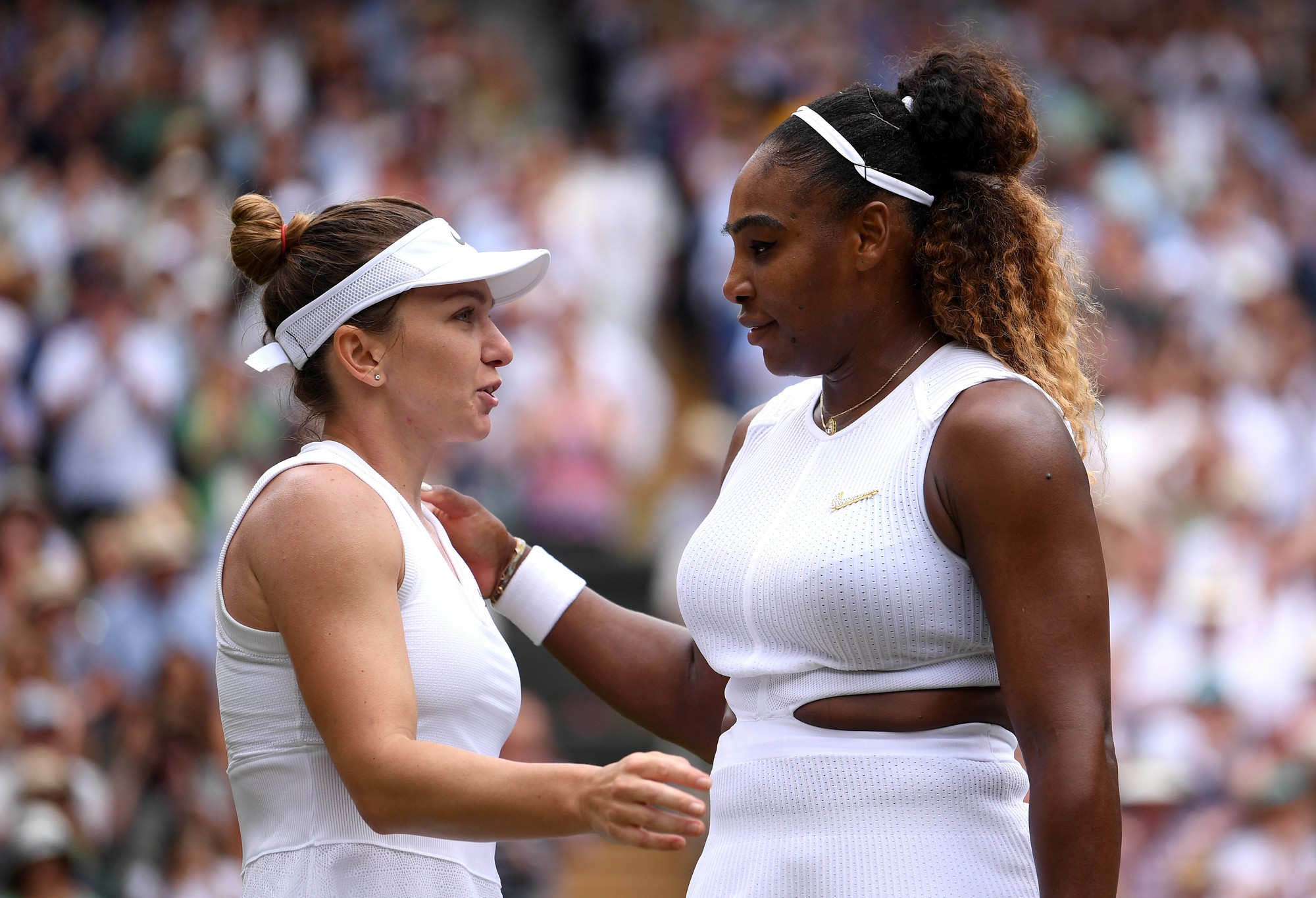 Clip: Đ&aacute;nh bại Serena Williams, Halep v&ocirc; địch Wimbledon 2019 - Ảnh 4.