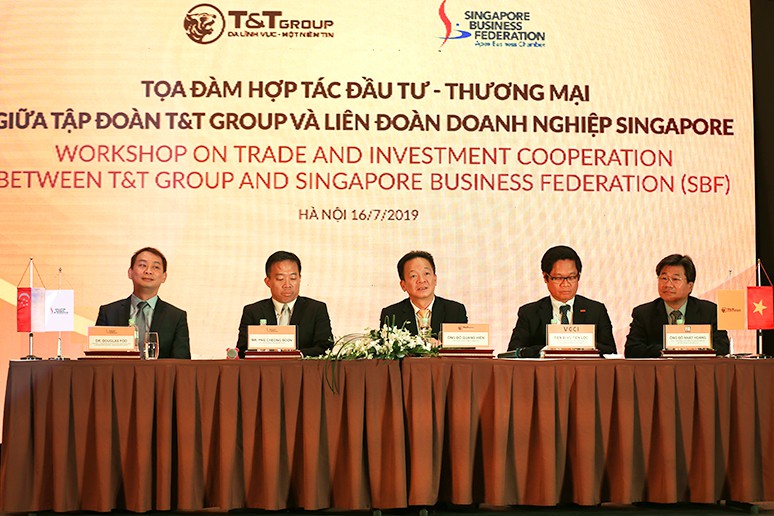 Tập đo&agrave;n T&T Group v&agrave; Li&ecirc;n đo&agrave;n Doanh nghiệp Singapore trao đổi cơ hội hợp t&aacute;c thương mại v&agrave; đầu tư - Ảnh 1.