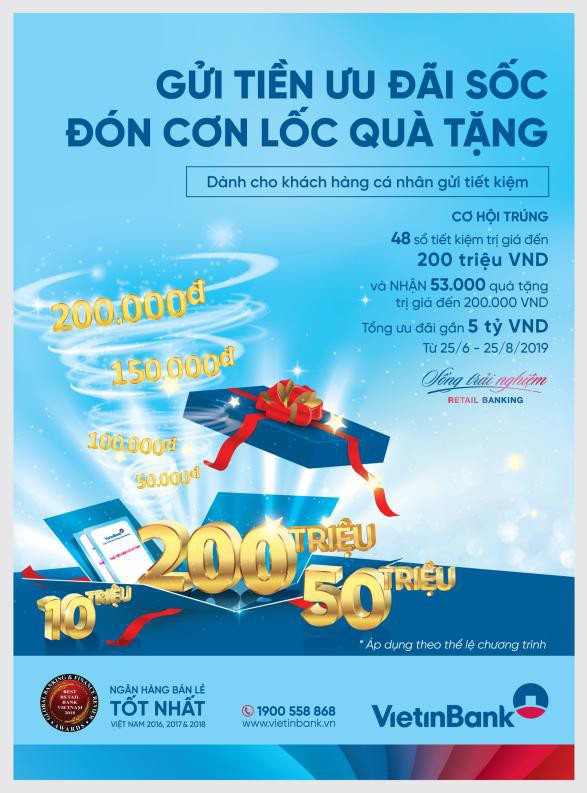 Gửi tiền ưu đ&atilde;i sốc, đ&oacute;n cơn lốc qu&agrave; tặng - Ảnh 1.
