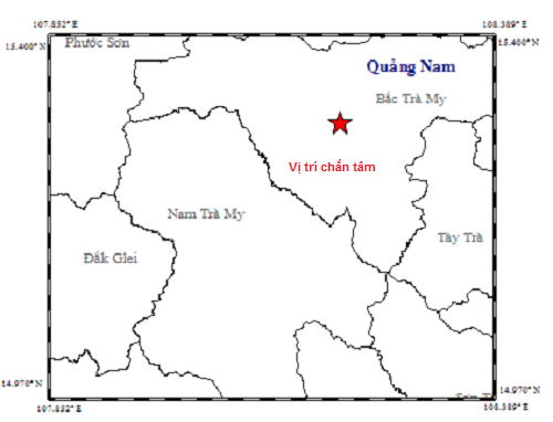 Động đất kèm tiếng nổ lớn "rung chuyển" Bắc Trà My