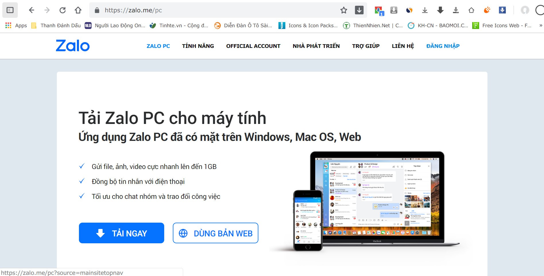 Yêu cầu thu hồi tên miền Zalo.vn và Zalo.me
