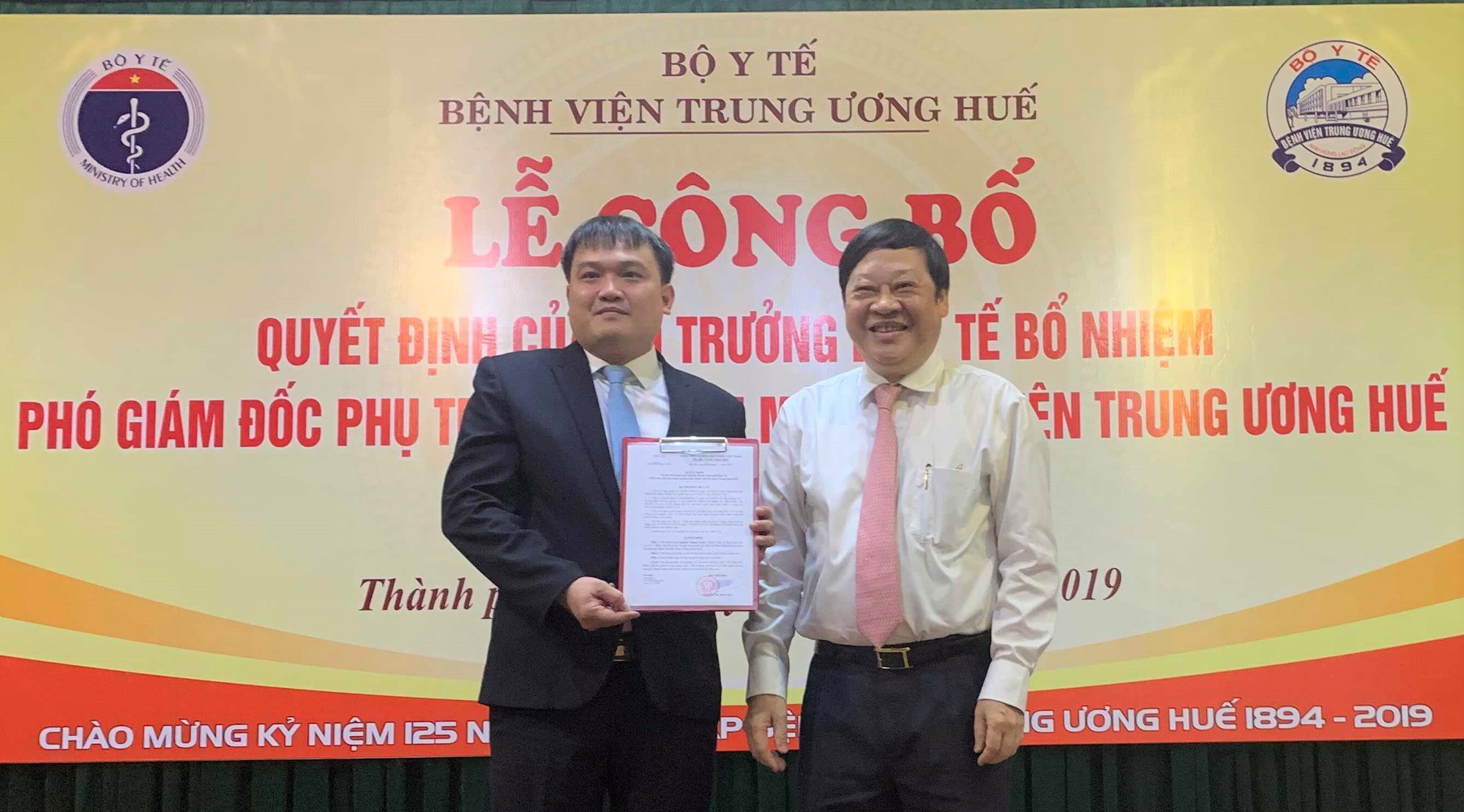 Bộ Y tế bổ nhiệm nh&acirc;n sự mới tại Bệnh viện Trung ương Huế - Ảnh 1.
