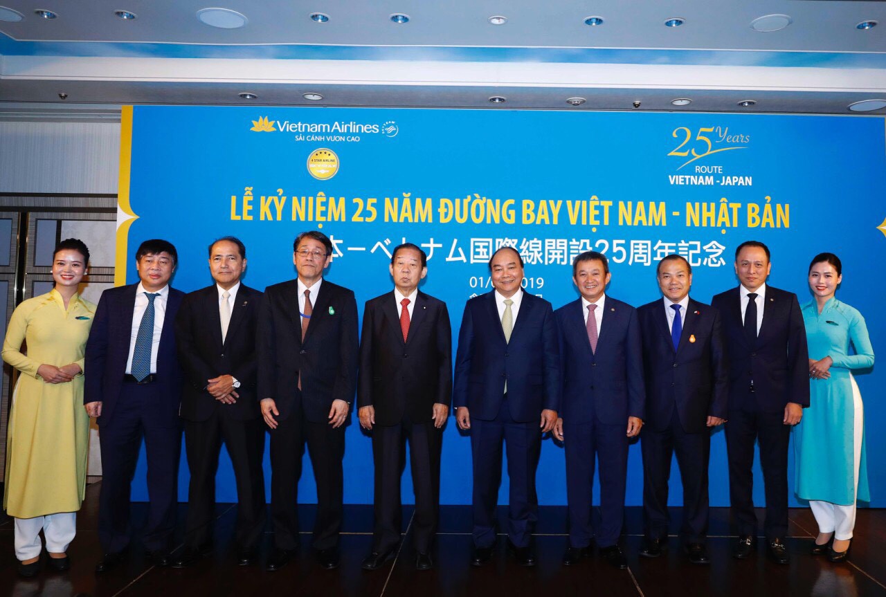Thủ tướng dự lễ kỷ niệm 25 năm đường bay Việt Nam - Nhật Bản