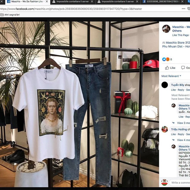 Sau ồn &agrave;o với Trương Thế Vinh, shop thời trang Moschio lại bị tố sử dụng h&igrave;nh ảnh tr&aacute;i ph&eacute;p - Ảnh 1.
