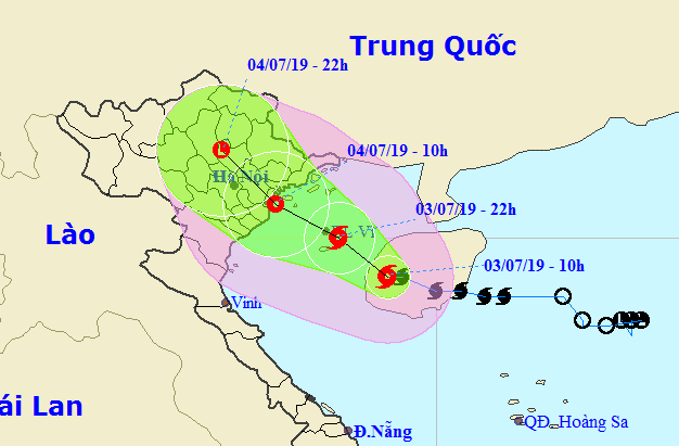 B&atilde;o số 2 tăng tốc v&agrave;o Quảng Ninh - Ninh B&igrave;nh, Bộ trưởng Nguyễn Xu&acirc;n Cường chỉ đạo khẩn - Ảnh 1.