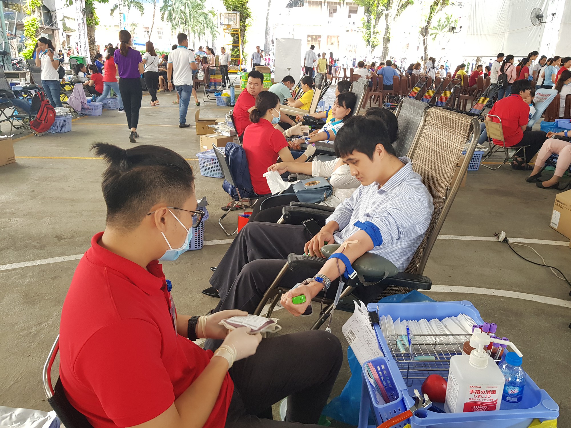 Hơn 600 đoàn viên tham gia hiến máu tình nguyện