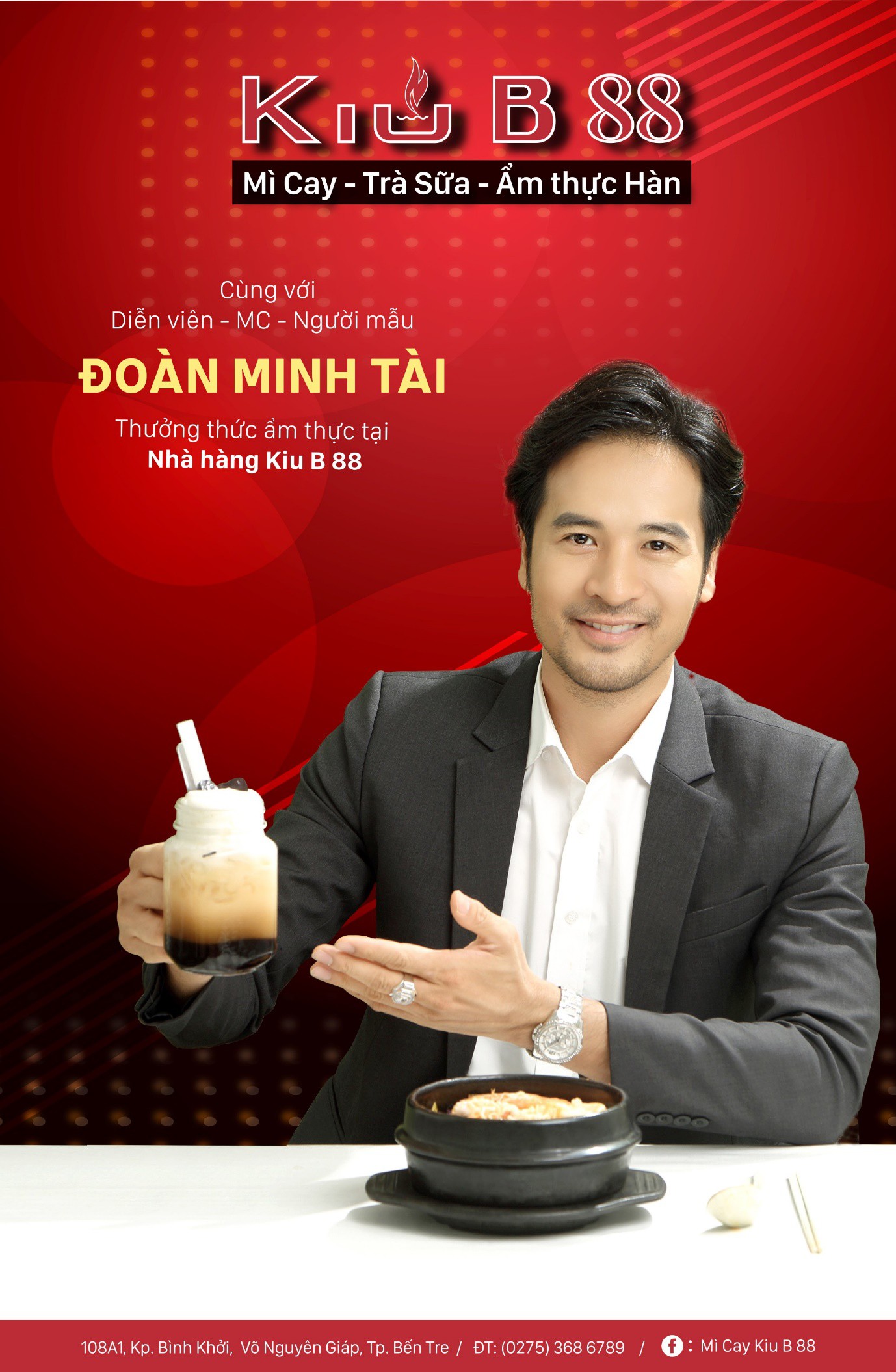 Diễn viên Đoàn Minh Tài khai trương nhà hàng Kiu B 88 chi nhánh 3. - Ảnh 4.