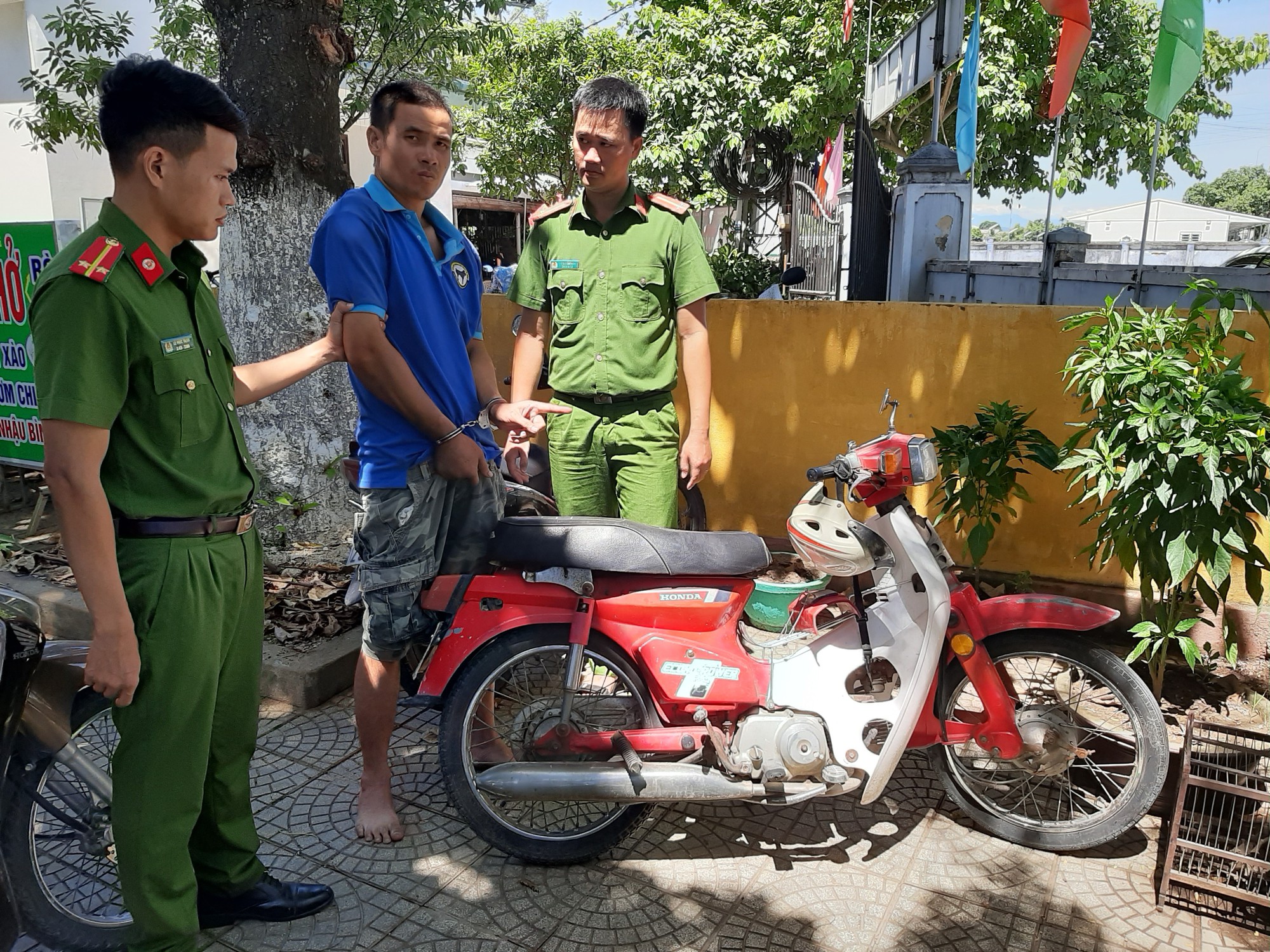 Trộm xe gắn máy để đi trộm bò