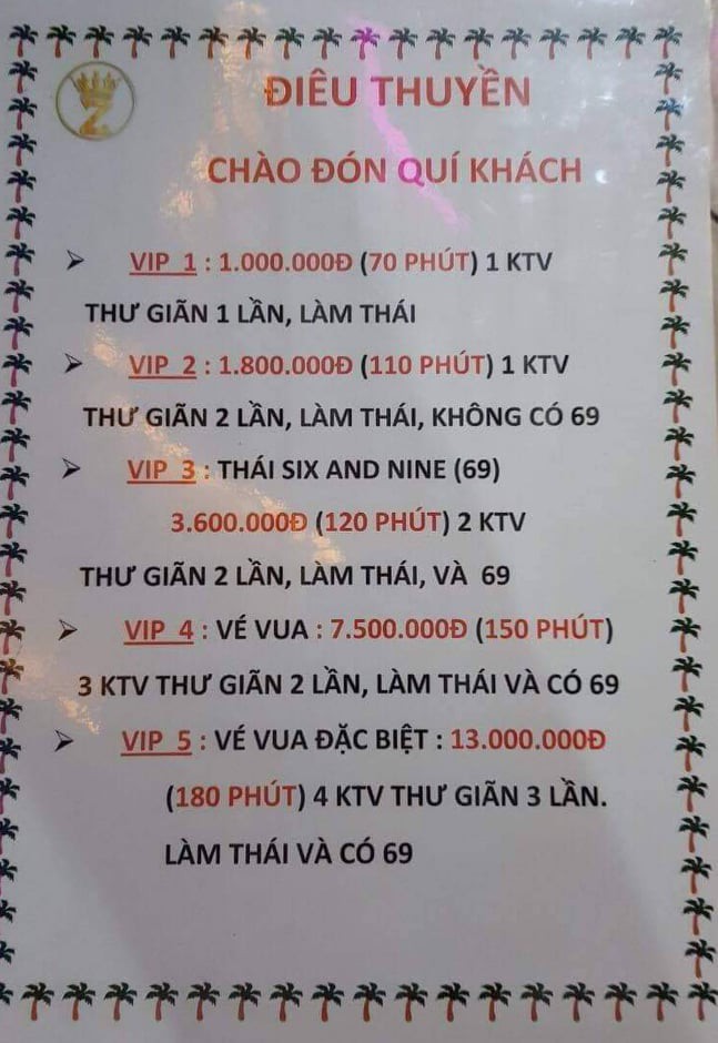 Triệt ph&aacute; tiệm massage Đi&ecirc;u Thuyền k&iacute;ch dục với gi&aacute; cao nhất 13 triệu đồng/suất - Ảnh 2.