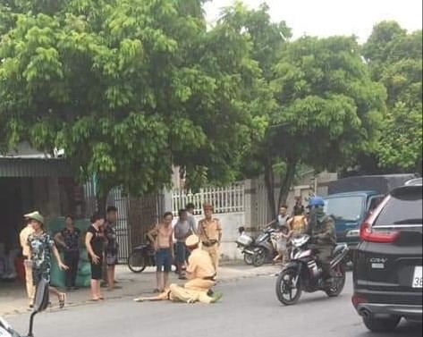 Tình trạng của thượng úy CSGT bị "quái xế" 16 tuổi tông hất lên không trung