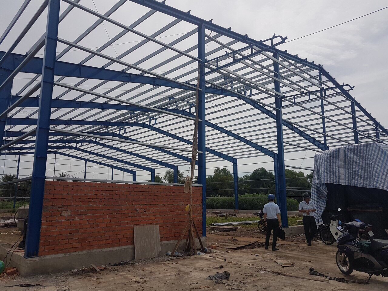 Công trình xây dựng không phép hoàn thành thần tốc chỉ sau hơn 10 ngày bị phát hiện - Ảnh 1.