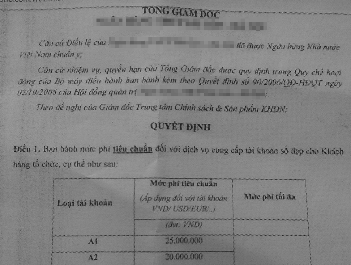 Nở rộ mua bán số đẹp tài khoản ngân hàng