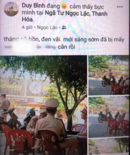 Vi phạm giao thông, xin không được liền chụp ảnh tung lên Facebook xúc phạm CSGT