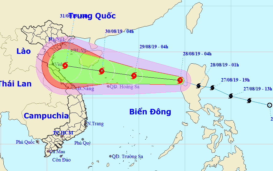 B&atilde;o Podul v&agrave;o Biển Đ&ocirc;ng, giật cấp 12 hướng v&agrave;o Bắc Trung bộ - Ảnh 1.