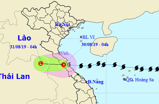 B&atilde;o số 4 suy yếu th&agrave;nh &aacute;p thấp nhiệt đới, nhiều nơi gi&oacute; mạnh, mưa to - Ảnh 1.