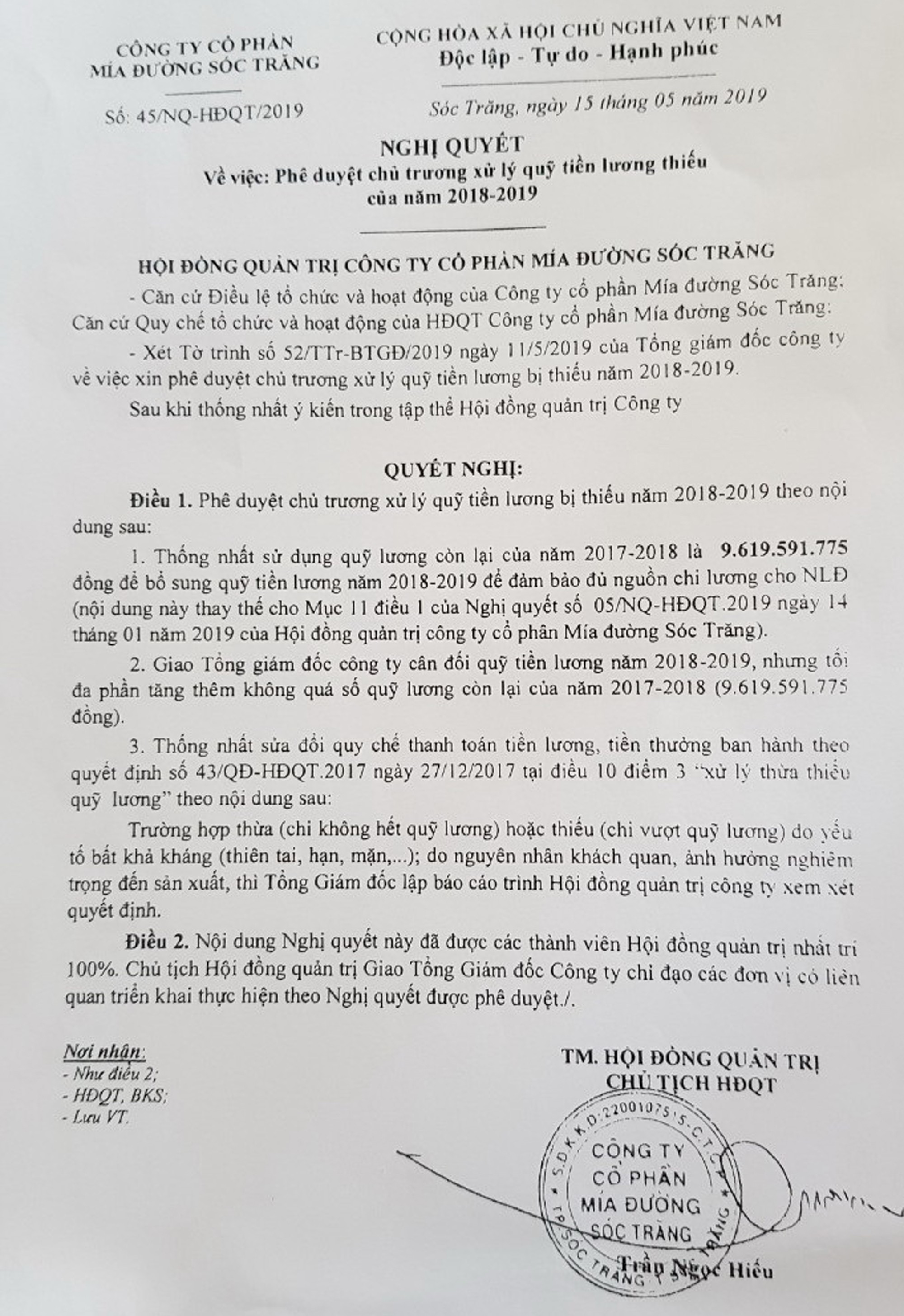 C&ocirc;ng ty CP M&iacute;a đường S&oacute;c Trăng bị nhiều người kiện ra t&ograve;a - Ảnh 1.