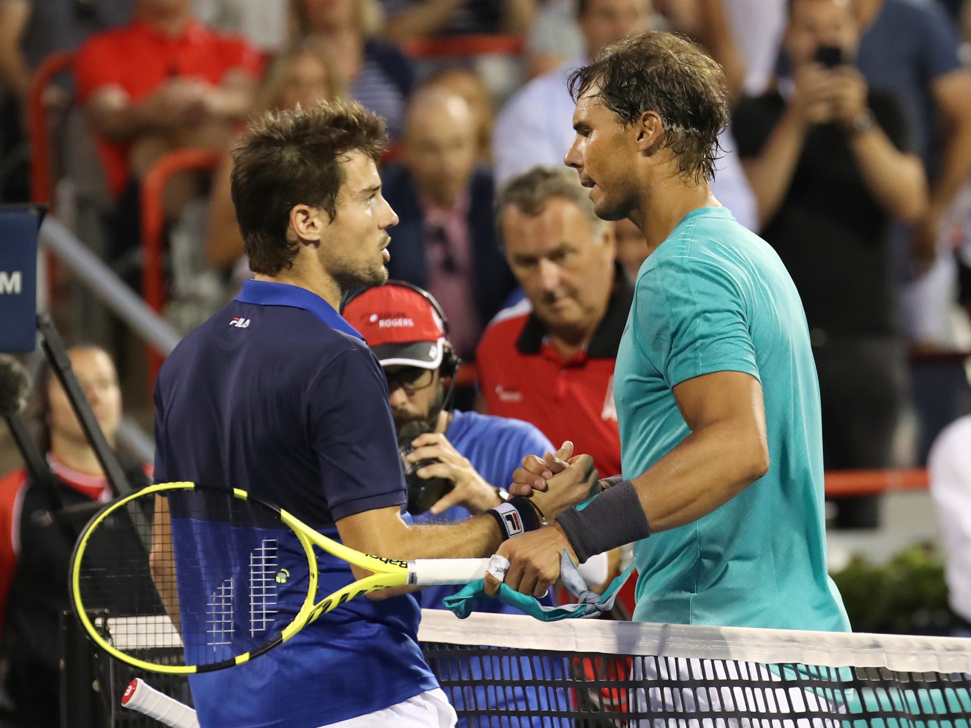 Nadal vượt mặt Federer khi nhẹ nh&agrave;ng v&agrave;o tứ kết Rogers Cup 2019 - Ảnh 5.