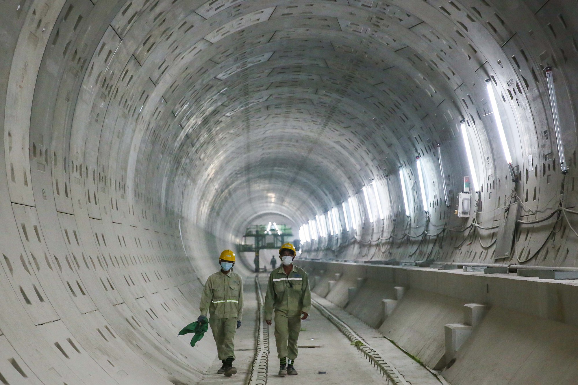 Diện mạo đường hầm Metro số 1 tại trung tâm TP HCM