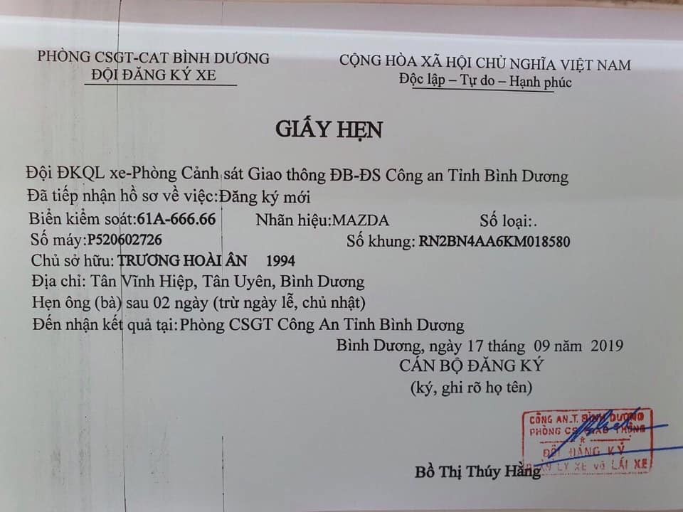 Bốc ngẫu nhiên được biển số 61A 666.66 - Ảnh 2.