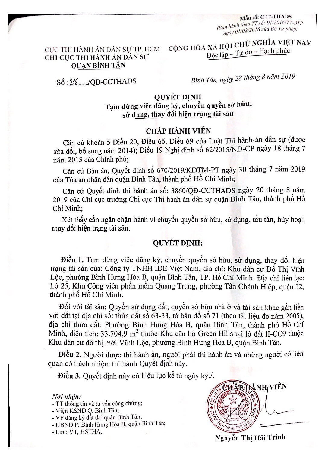 Chủ đầu tư chây ì thi hành án: Khách hàng gặp khó - Ảnh 2.