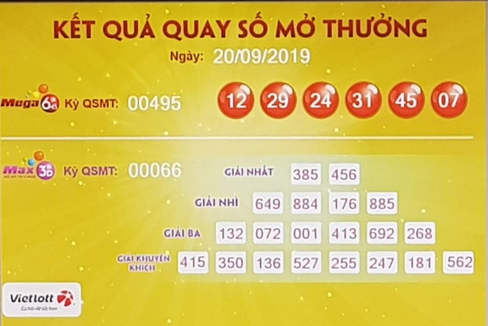 Hai vé Vietlott trúng Jackpot tổng cộng gần 100 tỉ đồng